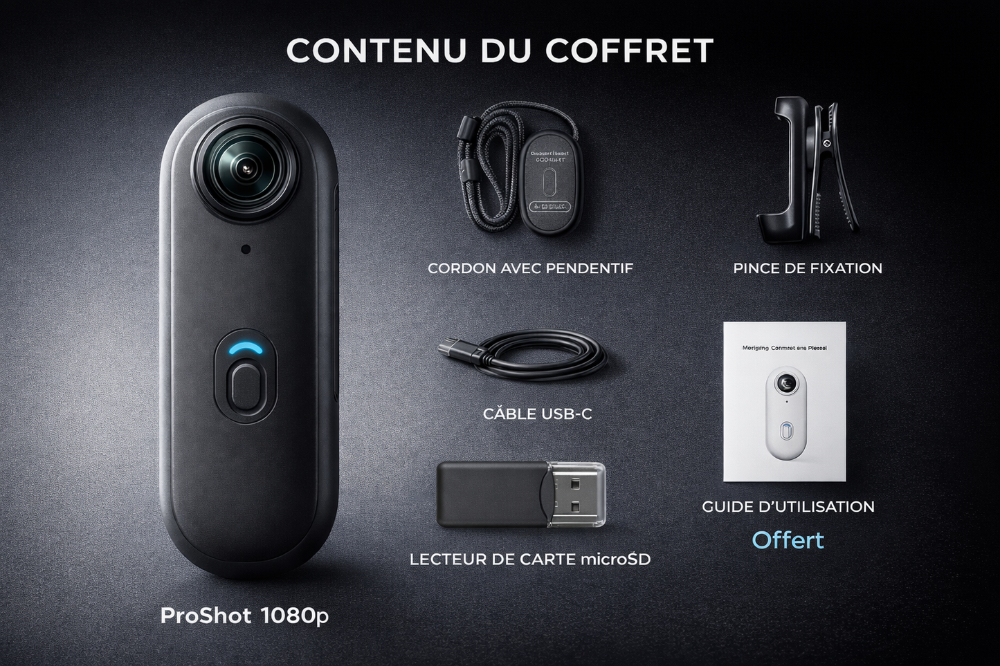 ProShot - Caméra POV compacte
