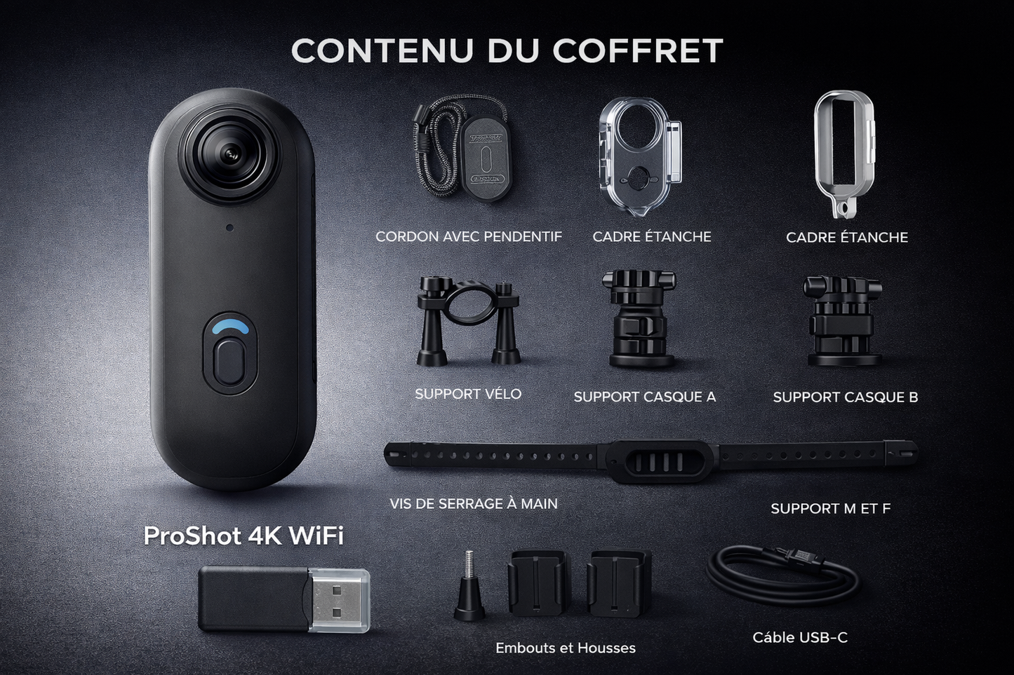 ProShot - Caméra POV compacte